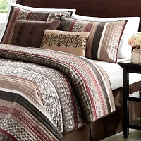 Madison Park Dartmouth 5-Pc Jacquard Quilt Set With Throw Pillows