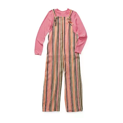 Self Esteem Little & Big Girls 2-pc. Overall Set