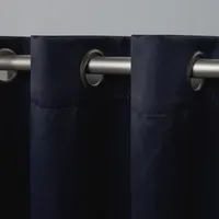 Exclusive Home Curtains Academy Grommet Top Energy Saving 100% Blackout Set of 2 Curtain Panel