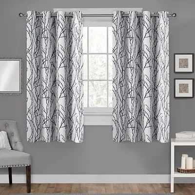 Exclusive Home Curtains Branches Grommet Top Light-Filtering Set of 2 Curtain Panel