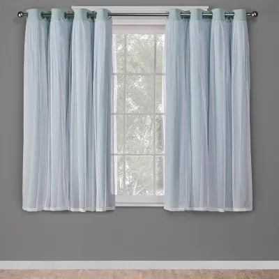 Exclusive Home Curtains Catarina Energy Saving Blackout Grommet Top Set of 2 Curtain Panel