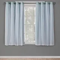 Exclusive Home Curtains Catarina Energy Saving Blackout Grommet Top Set of 2 Curtain Panel