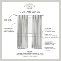 Exclusive Home Curtains Sateen Energy Saving Blackout Pinch Pleat Set of 2 Curtain Panel