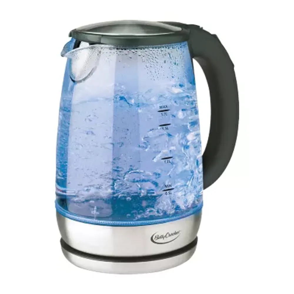 Betty Crocker 1.7 Liter Cordless Glass Kettle