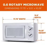 Commercial Chef 0.6-Cu. Ft. Countertop Microwave