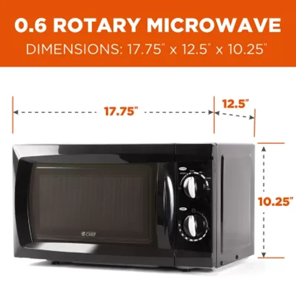 Commercial Chef 0.6-Cu. Ft. Countertop Microwave - Black