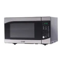 Commercial Chef 0.9-Cu. Ft. Countertop Microwave with Push Button Door Release - Stainless Steel Trim