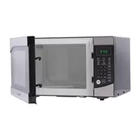 Commercial Chef 0.9-Cu. Ft. Countertop Microwave with Push Button Door Release - Stainless Steel Trim