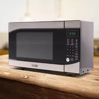 Commercial Chef 0.9-Cu. Ft. Countertop Microwave with Push Button Door Release - Stainless Steel Trim