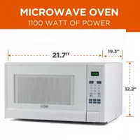 Commercial Chef 1.4-Cu. Ft. Countertop Microwave - White