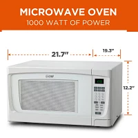 Commercial Chef 1.6-Cu. Ft. Countertop Microwave - White