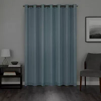 Eclipse Hazel Texture Grommet Top Blackout Single Curtain Panel