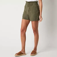 a.n.a Linen Womens High Rise Chino Short