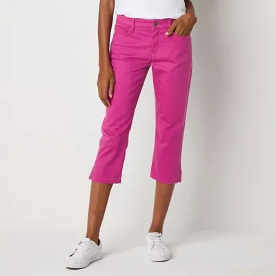 St. John's Bay Secretly Slender Mid Rise Denim Capris