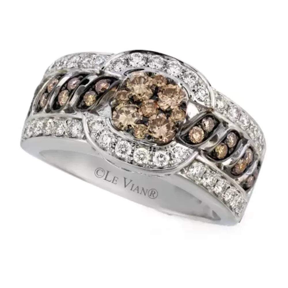 Le Vian® Grand Sample Sale™ Ring featuring Vanilla Diamonds® & Chocolate Diamonds® set in 14K Vanilla Gold