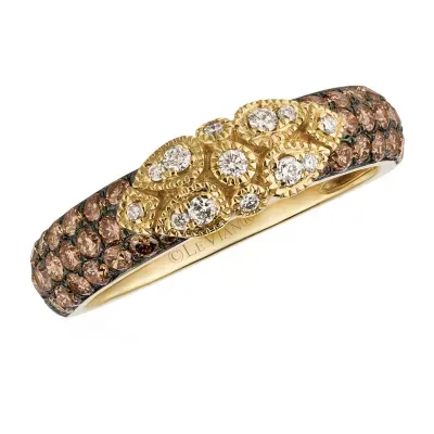 Le Vian® Grand Sample Sale™ Chocolate Diamonds® & Vanilla Diamonds® Ring set in 14K Honey Gold