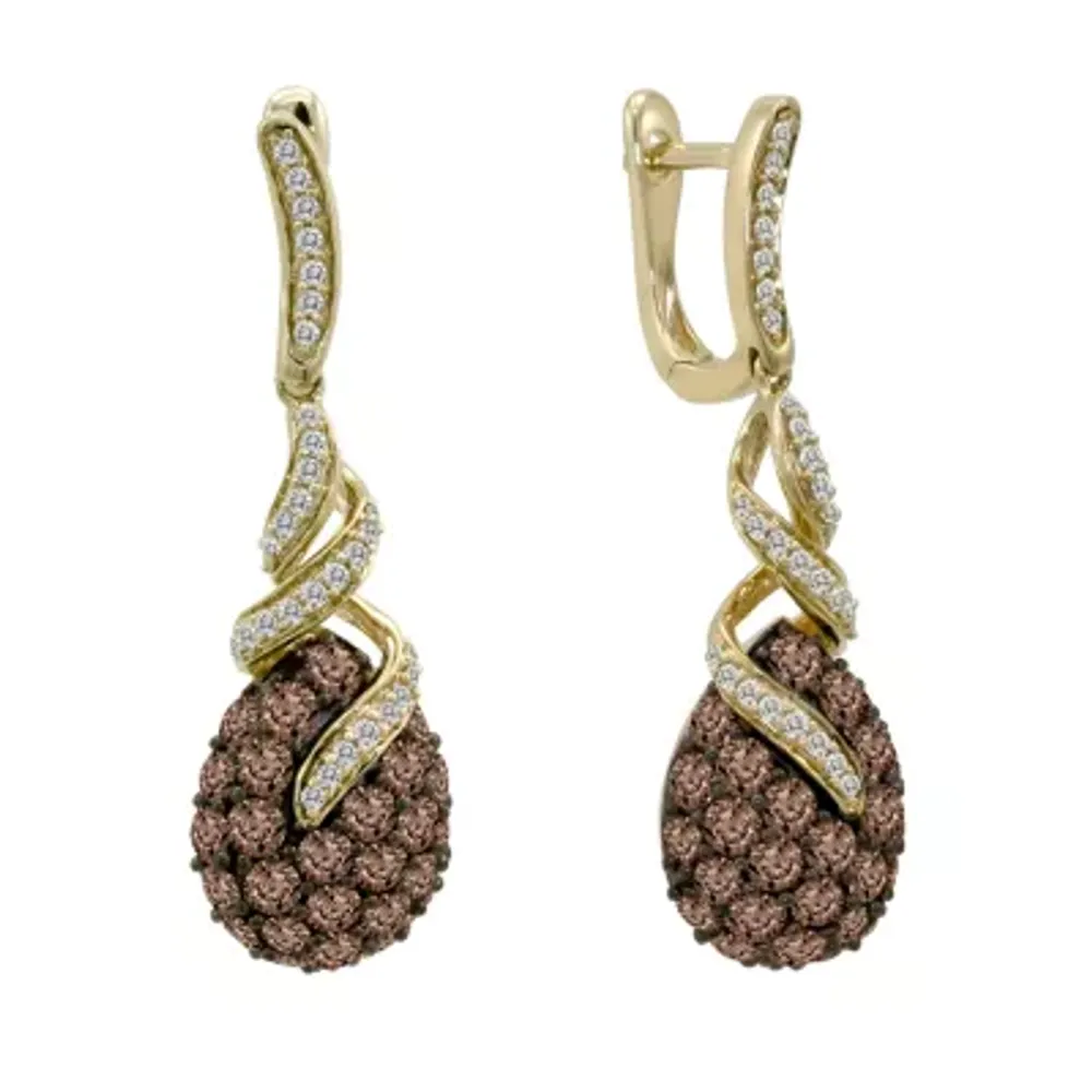 Le Vian® Grand Sample Sale™ Chocolate Diamonds® & Vanilla Diamonds® Earrings set in 14K Honey Gold™