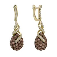 Le Vian® Grand Sample Sale™ Chocolate Diamonds® & Vanilla Diamonds® Earrings set in 14K Honey Gold™