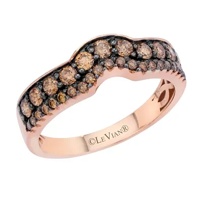 LIMITED QUANTITIES Le Vian Grand Sample Sale™ Chocolate Diamonds® Band set in 14K Strawberry Gold