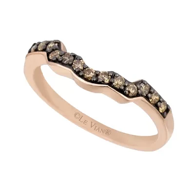 LIMITED QUANTITIES Le Vian Grand Sample Sale™ Chocolate Diamonds® Band set in 14K Strawberry Gold®