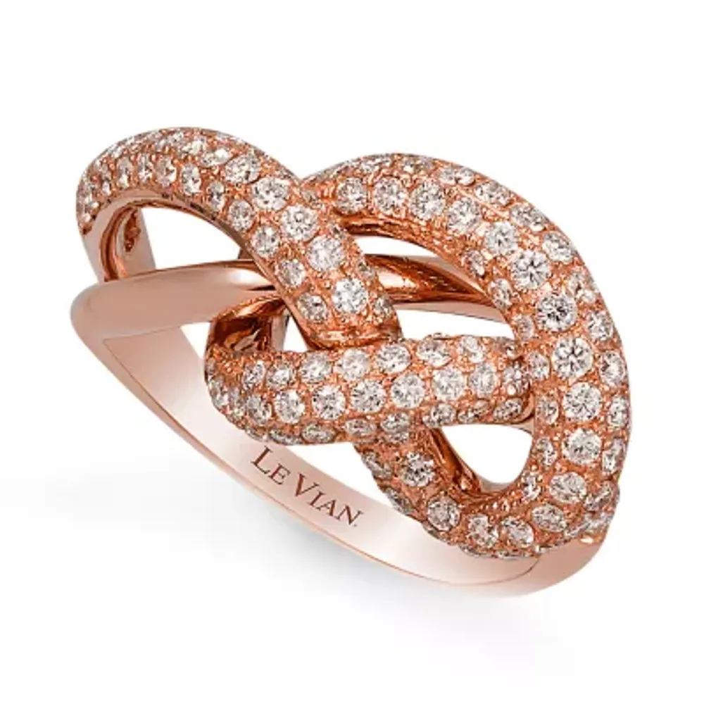 LIMITED QUANTITIES Le Vian Grand Sample Sale™ Vanilla Diamonds® Ring set in 14K Strawberry Gold®