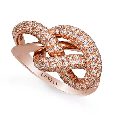 LIMITED QUANTITIES Le Vian Grand Sample Sale™ Vanilla Diamonds® Ring set in 14K Strawberry Gold®