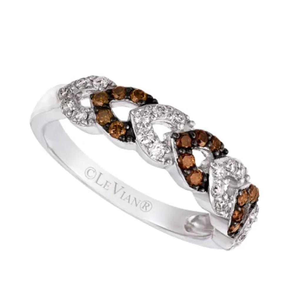 Le Vian® Grand Sample Sale™ Chocolate Diamonds® & Vanilla Diamonds® Ring set in 14K Vanilla Gold