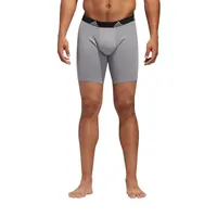 adidas Stretch Cotton Mens 3 Pack Long Leg Boxer Briefs