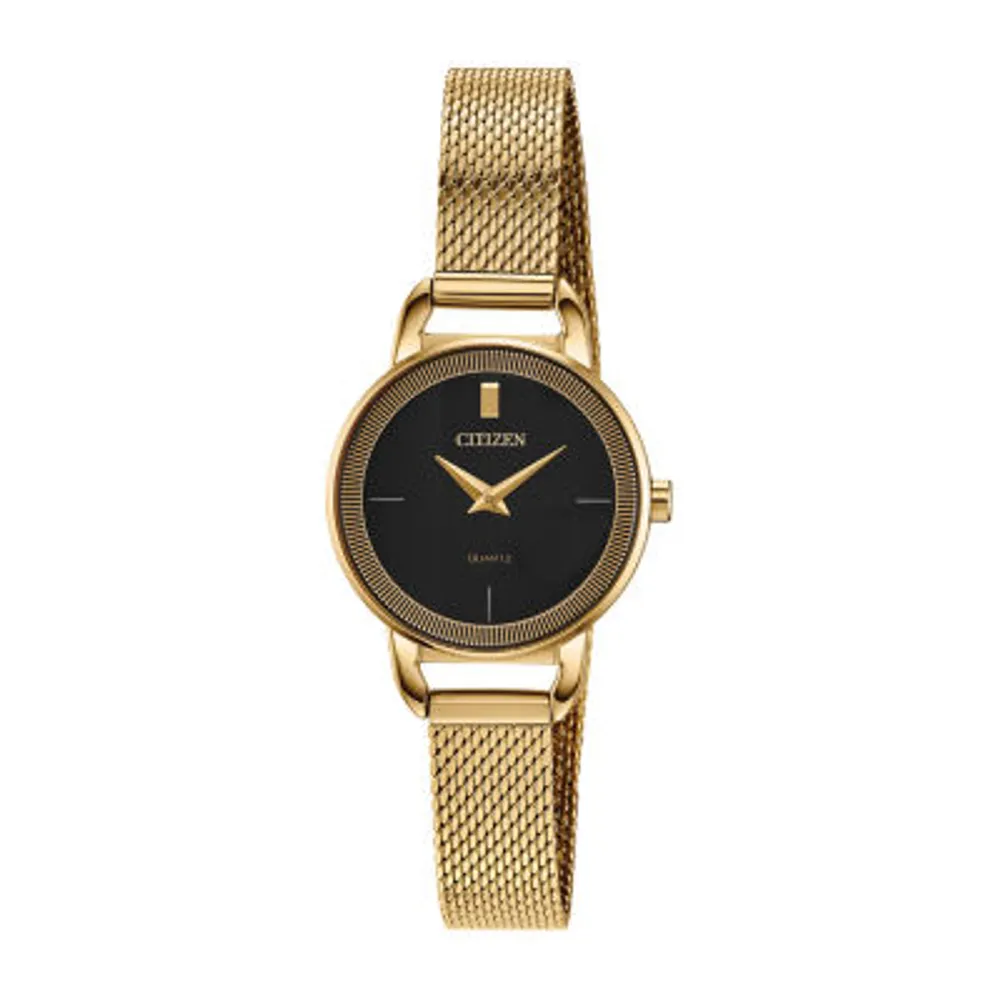 Citizen Quartz Womens Gold Tone Stainless Steel Bracelet Watch Ez7002-54e