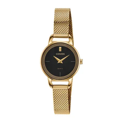 Citizen Quartz Womens Gold Tone Stainless Steel Bracelet Watch Ez7002-54e
