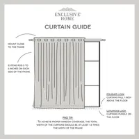 Exclusive Home Curtains Sateen Patio Energy Saving Blackout Grommet Top Single Door Curtain