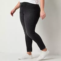 a.n.a - Plus Womens Comfort Waist Skinny Jean