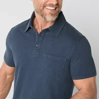 Frye and Co. Mens Regular Fit Short Sleeve Pocket Polo Shirt