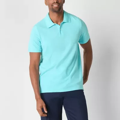 St. John's Bay Premium Stretch Mens Classic Fit Short Sleeve Polo Shirt