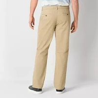 St. John's Bay Stretch Chino Mens Relaxed Fit Flat Front Pant