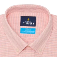 Stafford Coolmax Oxford Mens Regular Fit Long Sleeve Button-Down Shirt