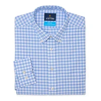 Stafford Coolmax Oxford Mens Regular Fit Long Sleeve Gingham Button-Down Shirt