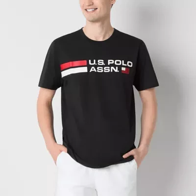 U.S. Polo Assn. Mens Crew Neck Short Sleeve Classic Fit Graphic T-Shirt