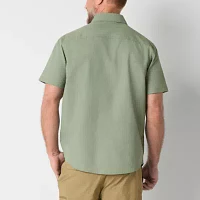 Free Country Expedition Nylon Ripstop Mens Short Sleeve Button-Down Shirt