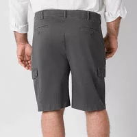 St. John's Bay Comfort Waist 10" & 11"  Mens Big and Tall Stretch Fabric Cargo Short