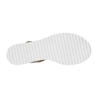Skechers Bobs Womens Desert Kiss Gold Crush Strap Sandals