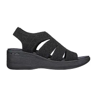 Skechers Womens Pier Lite Memory Maker Wedge Sandals