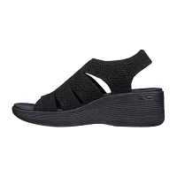 Skechers Womens Pier Lite Memory Maker Wedge Sandals
