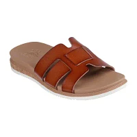 Skechers Bobs Womens Desert Kiss Low Peak Look Slide Sandals