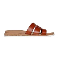Skechers Bobs Womens Desert Kiss Low Peak Look Slide Sandals