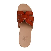Skechers Bobs Womens Desert Kiss Low Peak Look Slide Sandals