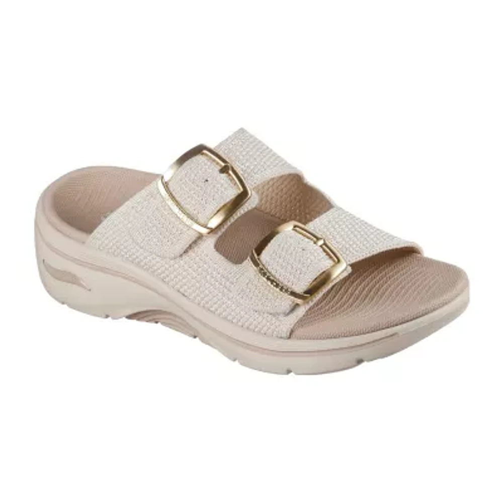 Skechers Womens Go Walk Arch Fit 2.0 Slide Sandals