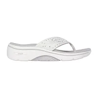 Skechers Womens Go Walk Arch Fit 2.0  Claire Flip-Flops