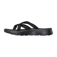 Skechers Womens Go Walk Flex Multi Strap 3 Point Flip-Flops
