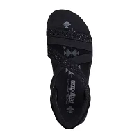 Skechers Womens Reggae Slim Summer Sparkle Strap Sandals